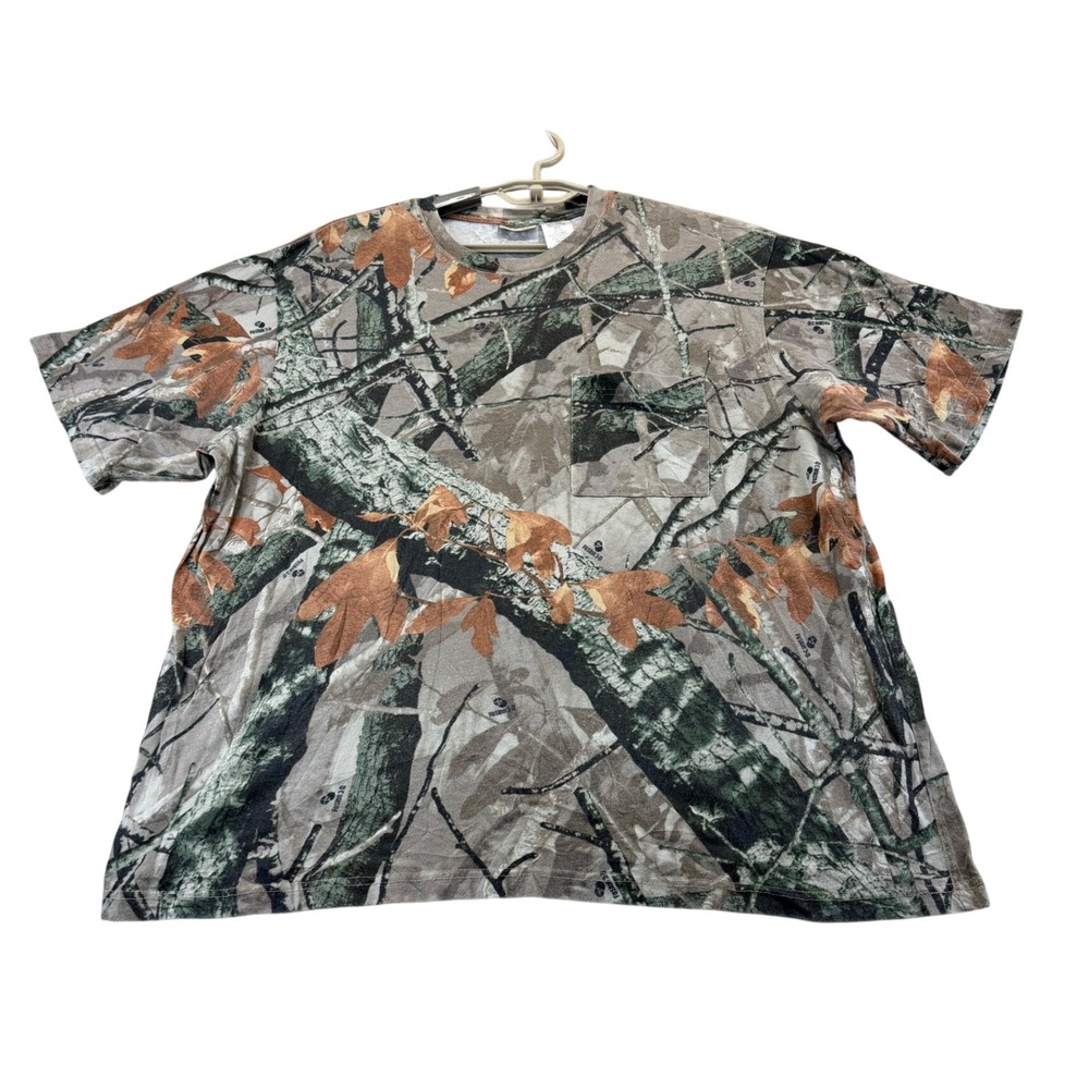 Outfitters Ridge T-Shirt Mens 2XL Camo Fusion 3-D PocketTee OR46M Hunting Cotton